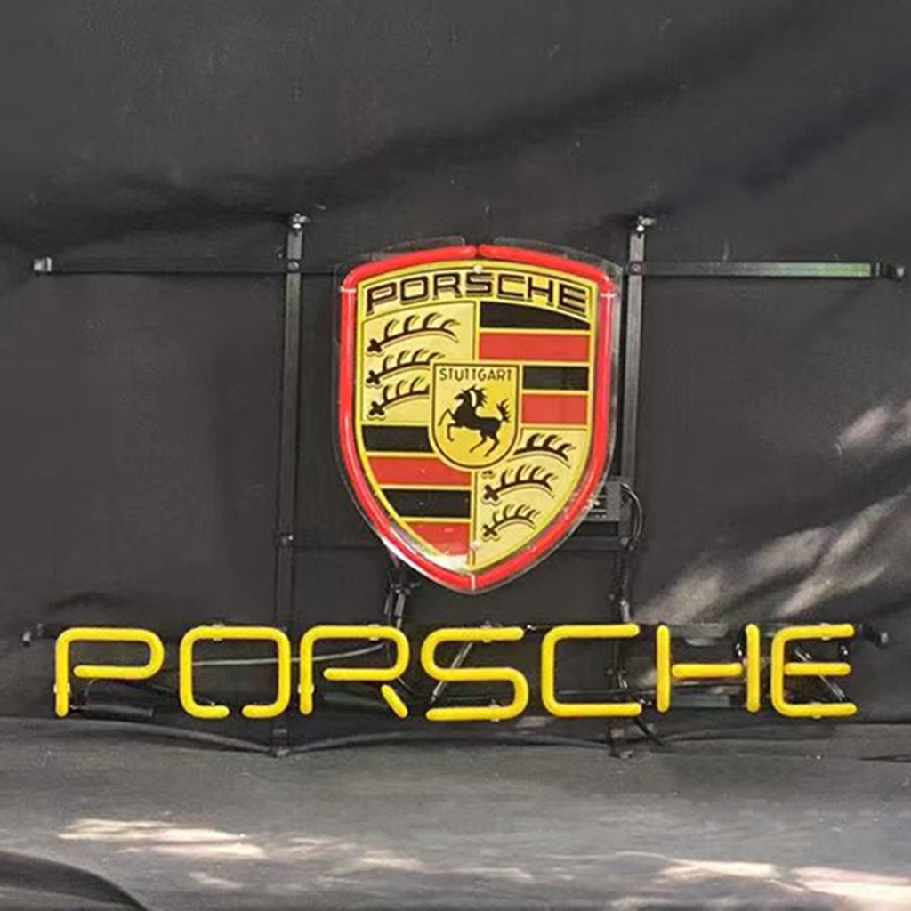 Porsche Car Neon Sign Light