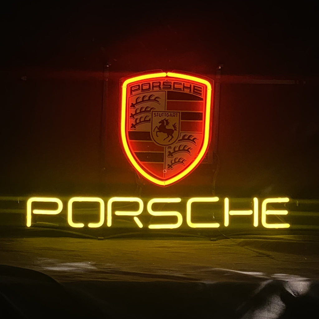 Porsche Car Neon Sign Light