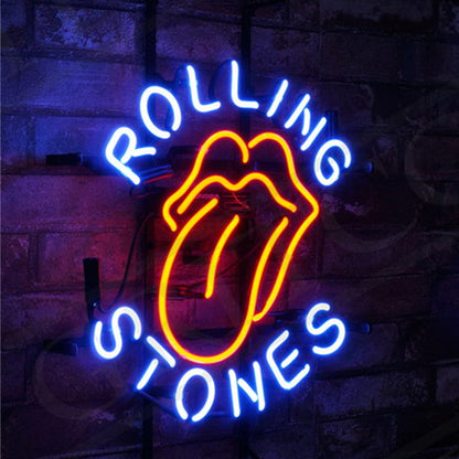 Blue Rolling Stones Neon Signs Light