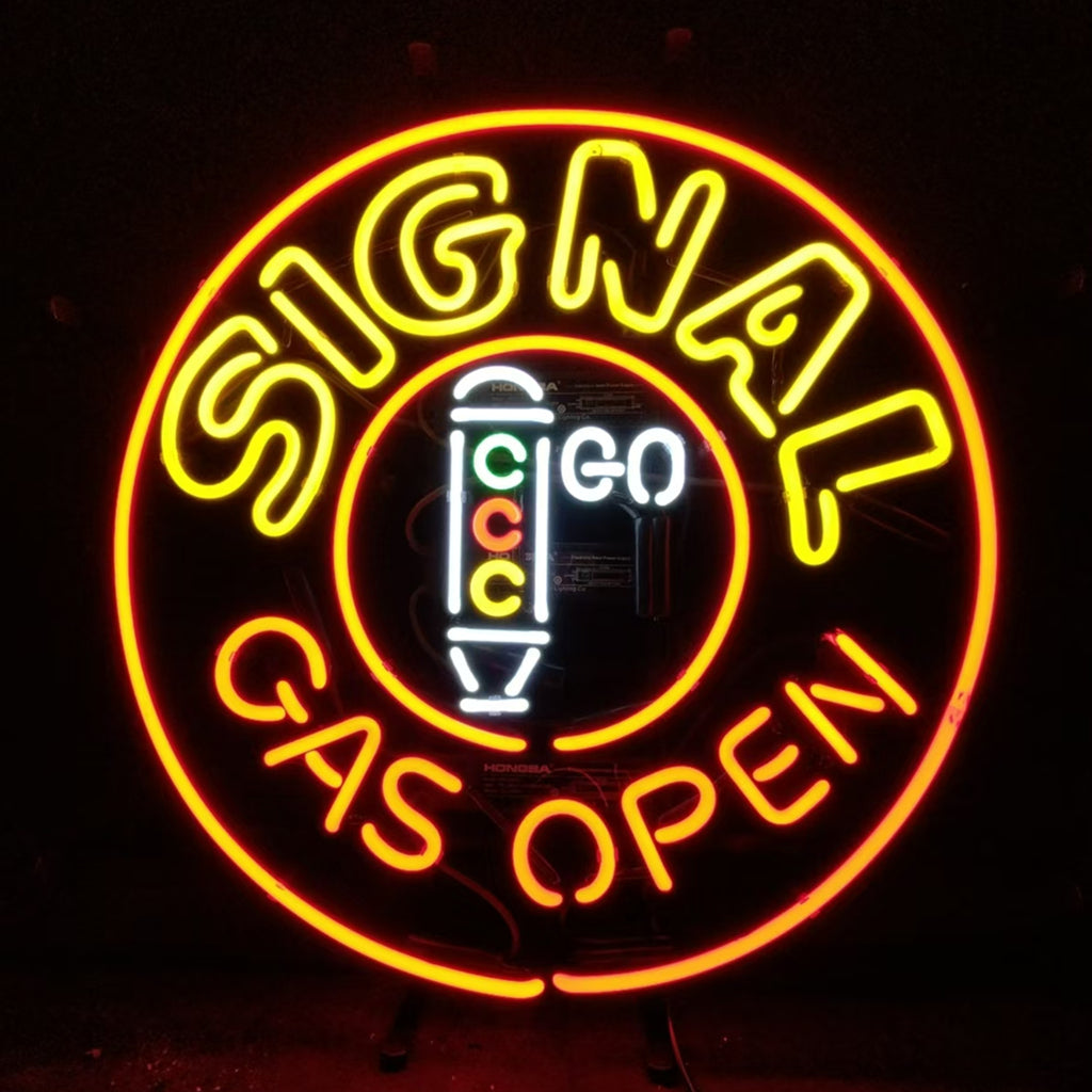 Signal Gas Open Neon Signs Light