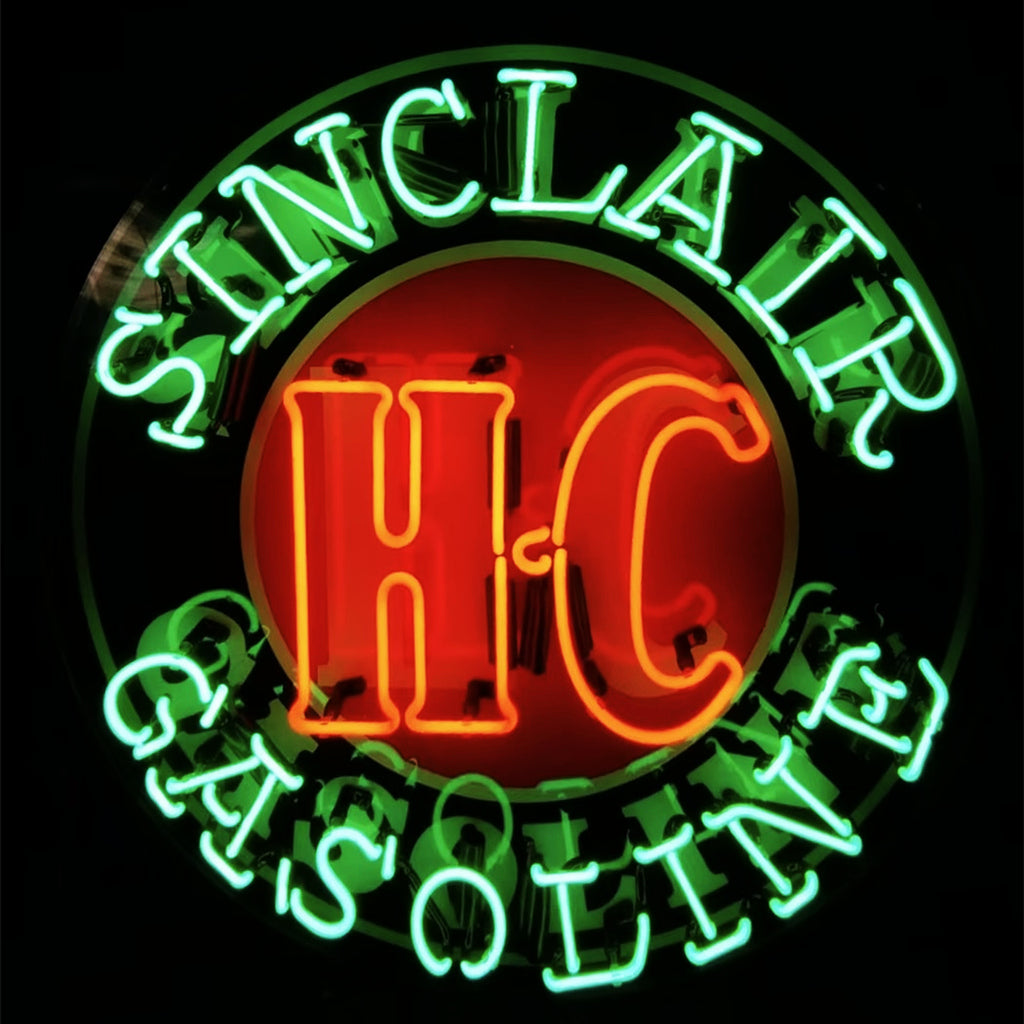 "Sinclair HC Gasoline Neon Sign Light Glass - ideal for enhancing the vintage ambiance of any space."