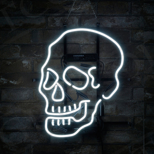 "Skull Bone Shape neon signs- perfect for business shop, bars, homes wall night lamp"