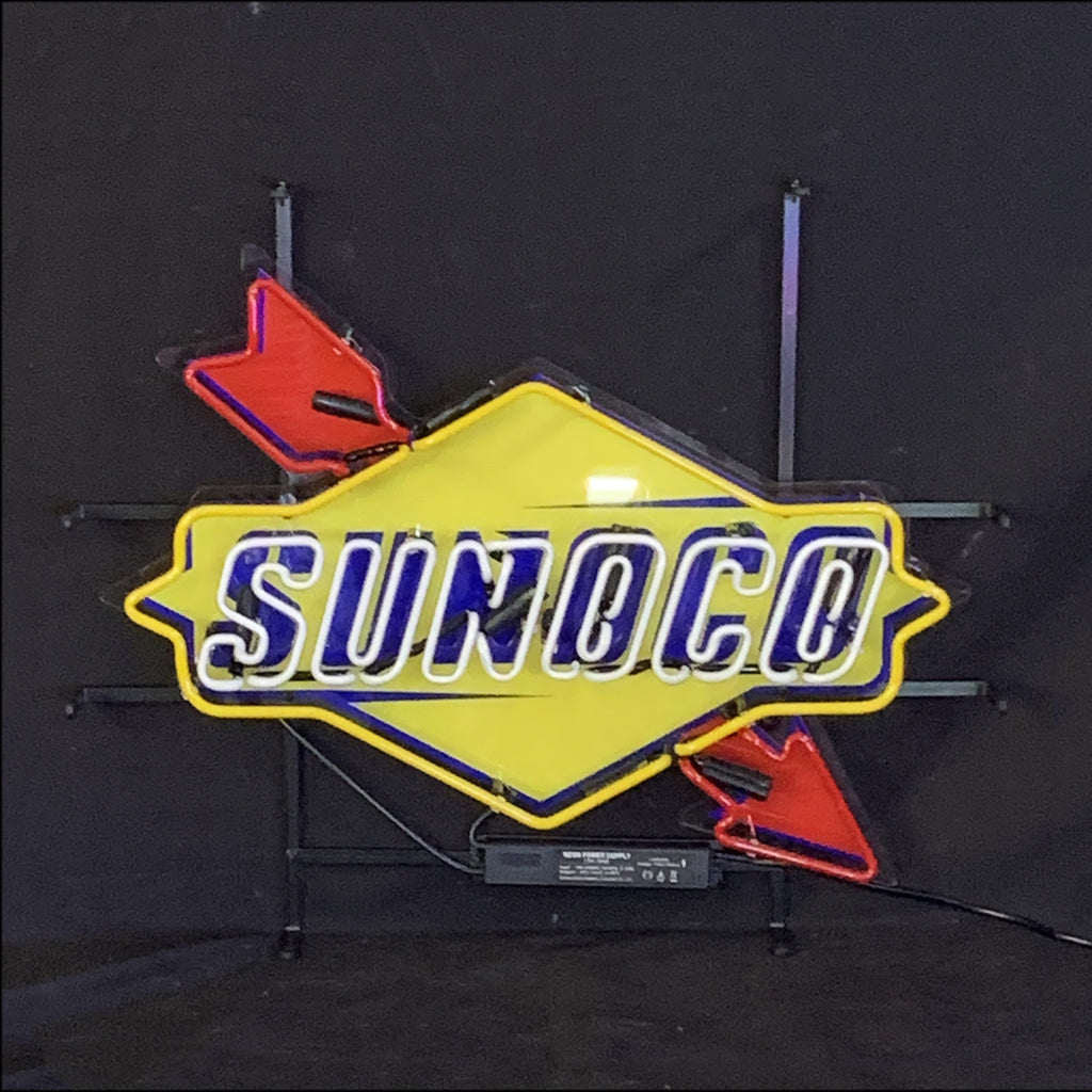 Sunoco Gasoline Company Logo Neon Signs