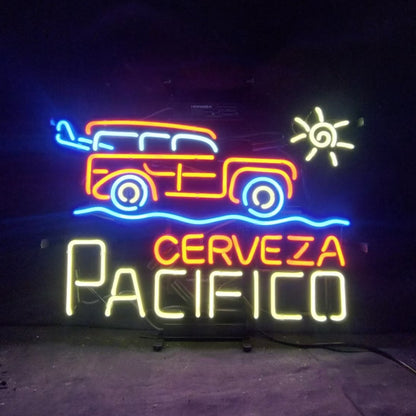 Truck Car Cerveza Pacifico Beer Neon Signs Light