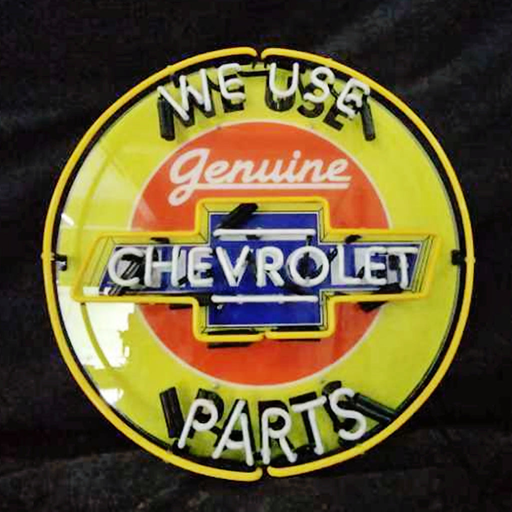 We Use Genuine Chevrolet Parts Neon Signs