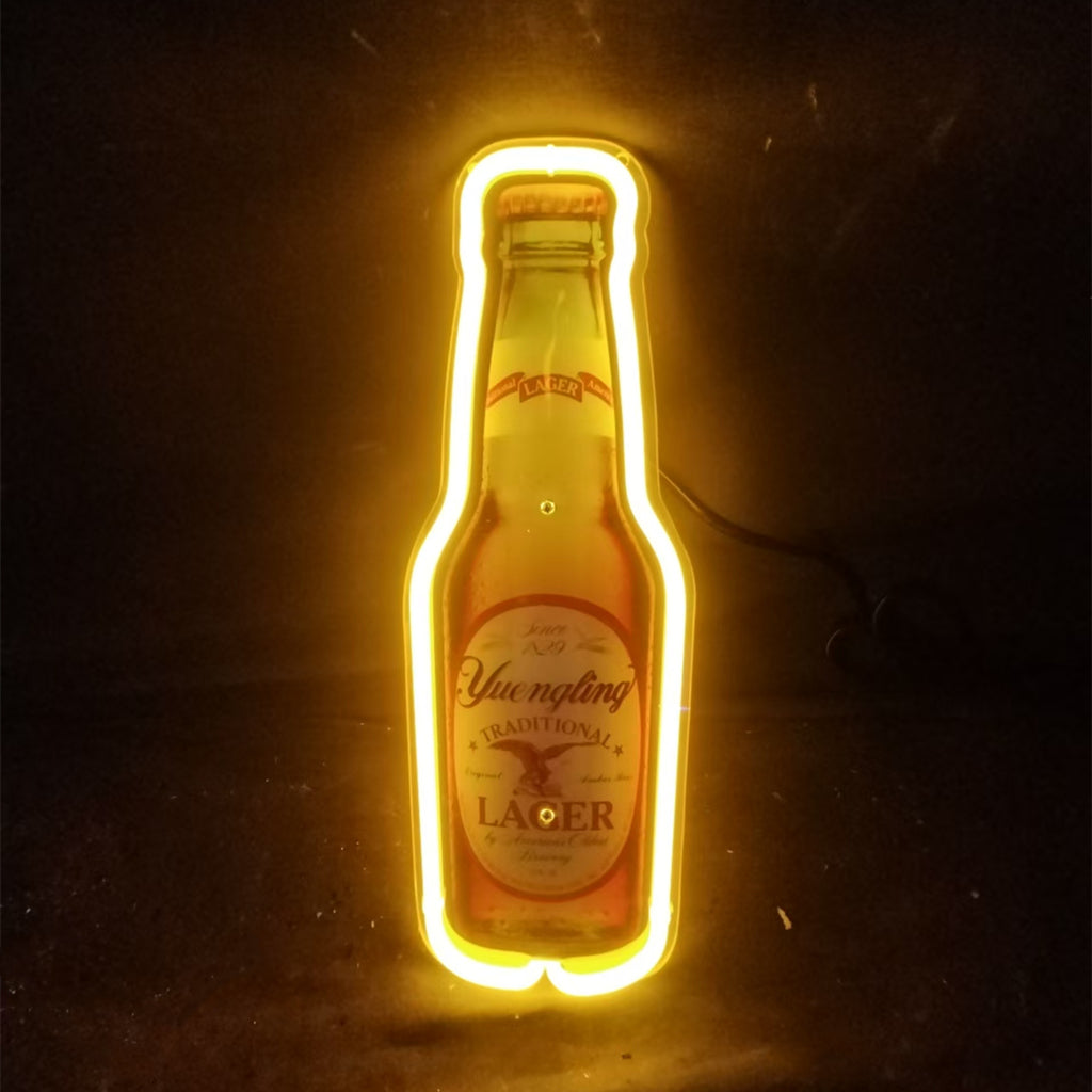 Yuengling Lager Bottle Neon Sign Light